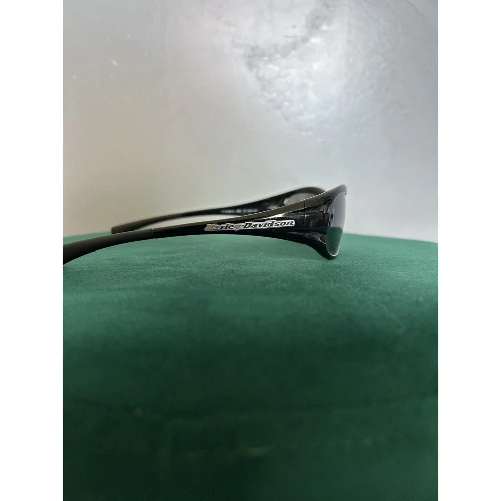 Harley Davidson GM10183 Matte Black Wrap Plastic Sunglasses Metal Logo On Frame